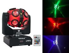 A Rockville Festa Spinner Led Moving Head Vermelho Verde Azul Branco Luz Dj Com Controles Dmx +18 Led's comprar usado  Enviando para Brazil