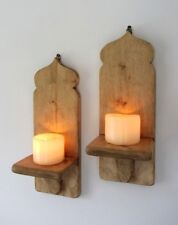 Pair rustic wood for sale  LEICESTER