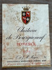 étiquette château bourgueneu d'occasion  Toul