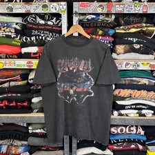 CAMISETA VINTAGE 1991 BANDA TURNÊ EUROPÉIA SEPULTURA ESQUIZOFRENIA Tamanho ~XL Desbotada comprar usado  Enviando para Brazil