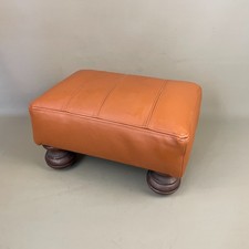 Vintage leather footstool for sale  FAREHAM
