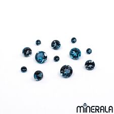 TOPÁZIO AZUL LONDRES NATURAL PEDRA PRECIOSA SOLTA FACETADA FORMATO REDONDO 1,5mm - 7mm WP00212 comprar usado  Enviando para Brazil