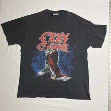 Camiseta Vintage 1991 Ozzy Osbourne Blizzard Of Ozz TAMANHO G ESTAMPA RARA NA PARTE INFERIOR DAS COSTAS, usado comprar usado  Enviando para Brazil