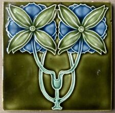 INGLATERRA - AZULEJO ANTIGO ART NOUVEAU MAJÓLICA C1900 comprar usado  Enviando para Brazil