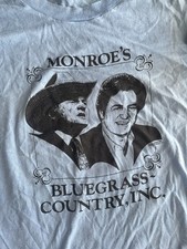 Camiseta Bill Monroe Bluegrass música country 1987 folk banjo Ralph Stanley plana  comprar usado  Enviando para Brazil