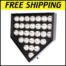 Vitrine de beisebol 30 bolas com porta de acrílico UV bloqueável - acabamento preto comprar usado  Enviando para Brazil