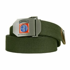 Vintage US Army Gürtel 82nd Airborne Buckle Belt -130cm Paratrooper WWII USMC, usado comprar usado  Enviando para Brazil