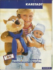 Infoblatt karstadt stofftiere gebraucht kaufen  Recklinghausen