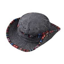 Novo Boné de Acampamento Masculino 100% Algodão Moda Patchwork Boonie Balde Aba Selvagem Chapéu comprar usado  Enviando para Brazil