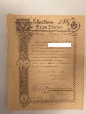 Diploma fuochista regia usato  Casandrino