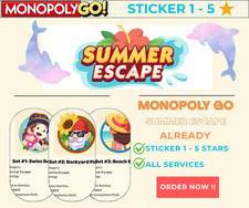☀️ Álbum SUMMER ESCAPE – MONO_POLY_GO | Conjunto Completo de Adesivos ⭐⭐⭐⭐⭐ | 1️⃣–5️⃣ | 🚀 comprar usado  Enviando para Brazil