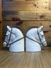 2 horse ceramic book ends for sale  Sapulpa