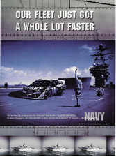Carro de corrida Navy Busch Life Accelerator Nascar Racing Fleet Ships anúncio impresso vintage comprar usado  Enviando para Brazil