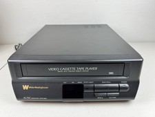 Leitor de vídeo cassete White Westinghouse WVCP-8000 AC/DC testado funciona sem controle remoto comprar usado  Enviando para Brazil
