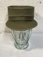 Sombrero del Ejército de los Estados Unidos de la década de 1950 Elvis Castro lata de café sombrero tapa vinilo verde identificación veterinaria de colección, usado segunda mano  Embacar hacia Argentina