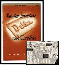 Garden Furniture Novelities Deltacraft Publication # 4552 c1935 Trellis Chairs comprar usado  Enviando para Brazil