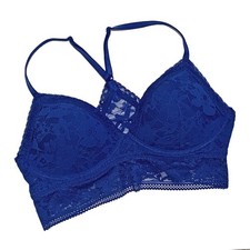 Sutiã Victoria's Secret azul renda uma peça pulôver acolchoado sem fio, tamanho M comprar usado  Enviando para Brazil