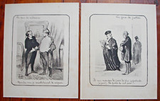Lithographies daumier justice d'occasion  Bormes-les-Mimosas