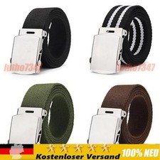 Stoffgürtel 100-150 cm Canvas Belt Jeans Gürtel schiebe schnalle 4 cm Breit comprar usado  Enviando para Brazil
