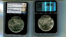 1924 P DÓLAR DE PRATA DA PAZ NGC BRILHANTE BU BOLSA FRAGMENTO 4888T, usado comprar usado  Enviando para Brazil