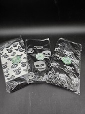 Meias de compressão novas seladas 3 pares comprimento do joelho preto branco caveiras G/XL  comprar usado  Enviando para Brazil