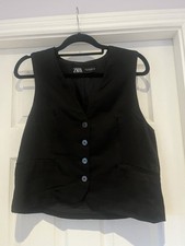 Zara black waistcoat for sale  PRESTON