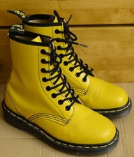 Używany, Vintage Made in England Dr. Martens 1460, żółte buty damskie, rozmiar UK 3, EU 36 na sprzedaż  PL