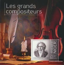 Folha miniatura do Níger 257 (completa. problema.) Ótimos compositores MNH 2013 comprar usado Folha miniatura do Níger 257 (completa. problema.) Ótimos compositores MNH 2013 comprar usado  Enviando para Brazil