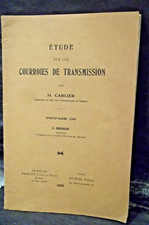 Carlier. étude courroies d'occasion  Gap
