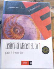 Lezioni matematica vol.1 usato  Genova