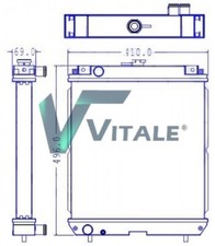 Radiator for kubota d'occasion  France