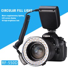 Novo anel de LED macro luz de flash RF 550D para câmeras Nikon Canon Olympus Fuji DSLR comprar usado  Enviando para Brazil
