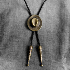 Chapéu Cowboy Masculino Bolo Gravata Colar de Casamento Corda de Couro Cowboy Ocidental comprar usado  Enviando para Brazil