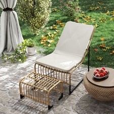 Rattan relaxsessel fußhocker gebraucht kaufen  Berlin