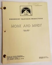 MORK AND MINDY / Cindy Begel & Lesa Kite 1981 TV Script, Pam Dawber "P.S. 2001" comprar usado  Enviando para Brazil
