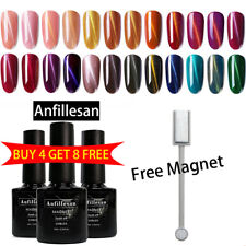 Esmalte magnético 10ml Anfillesan 3D olho de gato UV gel imersão com ímã grátis, usado comprar usado  Enviando para Brazil