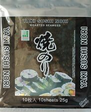 Yaki Sushi Nori Algi 25g 10 liści do wodorostów sushi prażone algi morskie na sprzedaż  Wysyłka do Poland