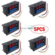 Voltímetro amperímetro 5 peças DC 100V 10A azul vermelho LED duplo medidor de voltagem digital comprar usado  Enviando para Brazil