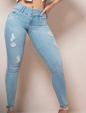Usado, Jeans PIT BULL desgastado strass enfeitado lavagem leve REF#25027 comprar usado  Enviando para Brazil