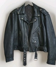 Giacca biker vintage usato  Spedire a Italy