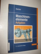 Decker maschinenelemente aufga gebraucht kaufen  Leverkusen