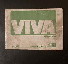 Vauxhall viva owners for sale  RICKMANSWORTH