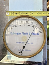 Vintage round thermometer for sale  Rancho Cucamonga