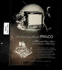1952 PHILCO Mulher Olhando Novo Anúncio Impresso de TV de 20 Polegadas 4231 comprar usado  Enviando para Brazil