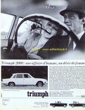 Publicite automobile triumph d'occasion  Cires-lès-Mello