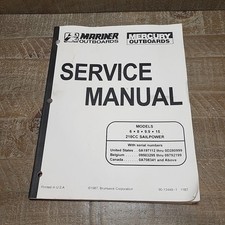 Manual de serviço de popa Mercury Mariner 6, 8, 9.9, 15, HP 210CC Sailpower comprar usado  Enviando para Brazil