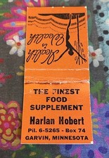 Suplemento alimentar Matchbook Cover Harlan Hobert Garvin Minnesota C137-M comprar usado  Enviando para Brazil