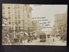 Cartão postal antigo foto real RPPC Columbus Ohio comemoração do centenário 1912, usado comprar usado Cartão postal antigo foto real RPPC Columbus Ohio comemoração do centenário 1912, usado comprar usado  Enviando para Brazil