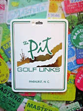 Antigo - Etiqueta de bolsa de golfe PGA - THE PIT GOLF LINKS - Course gc - Pinehurst NC - #2 comprar usado  Enviando para Brazil