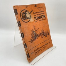 Claas Junior Automatyczna lista części zamiennych Instrukcja obsługi 1960 na sprzedaż Claas Junior Automatyczna lista części zamiennych Instrukcja obsługi 1960 na sprzedaż  Wysyłka do Poland